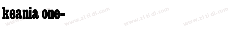 keania one字体转换